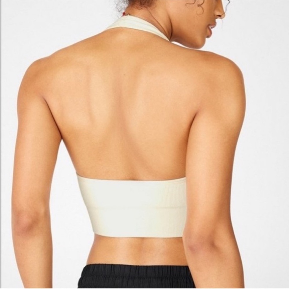 Fabletics Piper Seamless Ribbed Halter Bralette - Picture 2 of 6